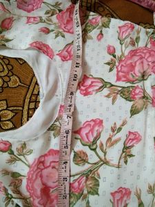 Anarkali Flower Print Suit