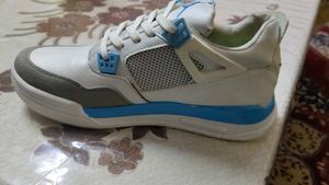 Cool White & Blue Sneakers