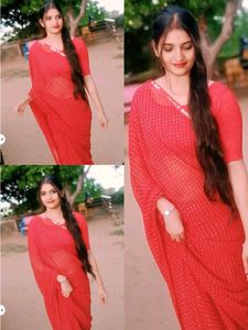 Elegant Red Saree