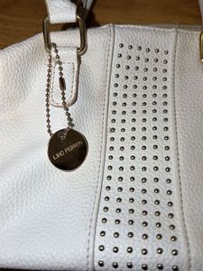 Lino perrez Stylish White Satchel Bag