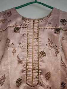 Pink festive wear kurti