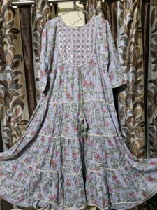 new frock with dupatta nd pant Free Delivery