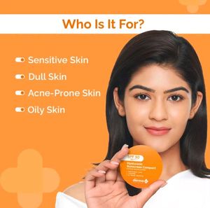 The Derma Co Hyaluronic Sunscreen Compact 🧡💫