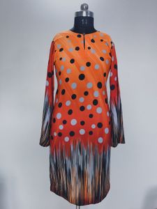 Orange Polka Dot Dress