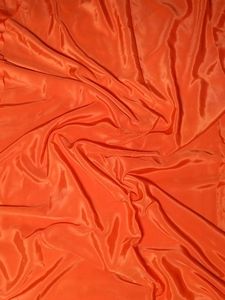 Orange  Crape Silk Fabric