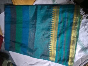 Temple Border Design Green Saree 🍏🍏🍏