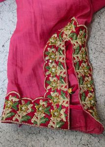 Pink Embroidered Kurta Set
