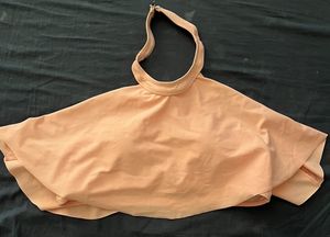 Peach Halter Swimsuit Top