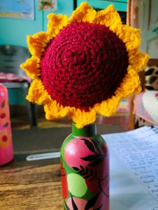 Crocheted Sunflower Decor