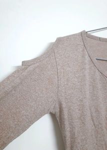 KOREAN STYLE BROWN KHAKI MIX TOP!