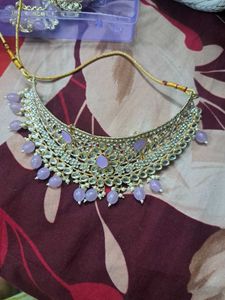 Lavender color Jewellery Set