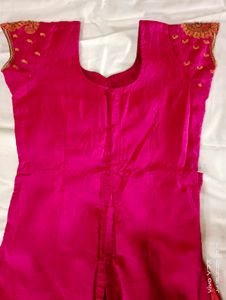 Pure Silk Paavadai Set ( Lehenga)