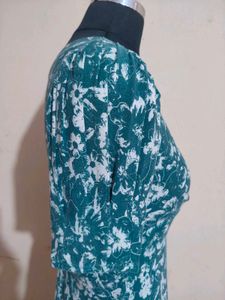 Floral V-Neck Fit &amp; Flare Midi Dress