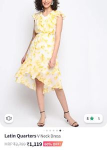 Latin Quarters Lime Yellow Dress