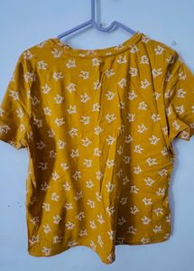 Yellow Printed T-shirt