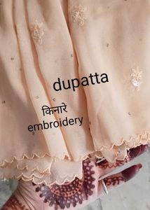Gerorget Embroidery Full Suit Piece With Dupatta