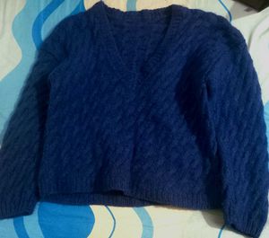 Navy Blue Knit Sweater