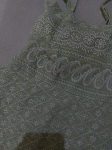 Short Chikankari Kurti Top With Padding