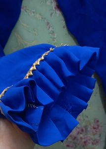 Navy Blue, Golden Colour Park Kurti Pant