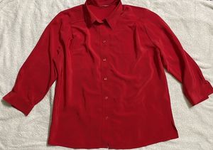 Vintage Red Button-Down