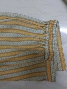 Yellow Printed Salwar Kameez Set