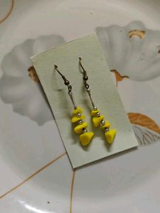 🆕 Aesthetic Yellow Dangle Earrings
