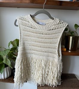 Zara Fringe Crochet Tank