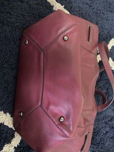 Mast And Harbour Burgundy Tote Bag👜