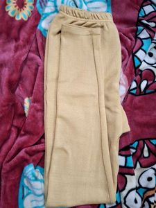 Mustard Color Skinny Winter Trousers