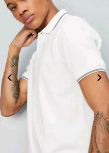 Roadster White Casual Polo T Shirt