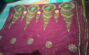 Elegant Embroidered Saree