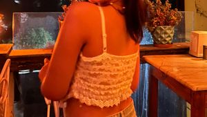 Floral Lace Trim Cami