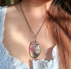 Preserved Flower Pendant