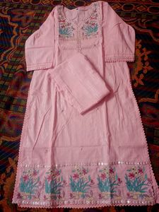 Cotton Lurex Suit Set