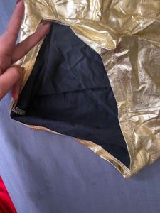 Gold Metallic Mini Skirt