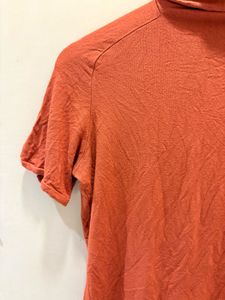 Beautiful Turtleneck Short Sleeve Top
