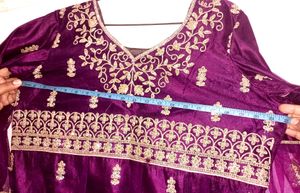 Wine Purple Sharara Lehenga Choli With Dupatta