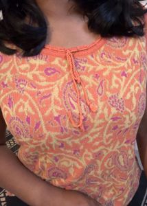 Printed Sleeveless Top (item 38)