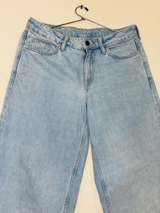 H&amp;M Light Blue Ultra Wide Jeans