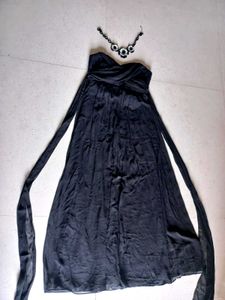 Black Chiffon Gown