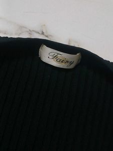 Y2k Chic Black Wrap Top