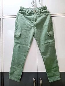 Green Cargo Jeans For Women