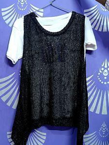 Sleeveless Black Top