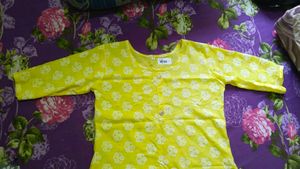 Beautiful Yellow Kurti ..