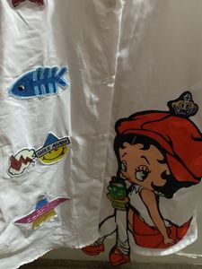 Pretty Sensational Women White Patch Shirts