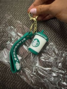 Green Starbucks Keychain