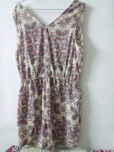 Paisley Sleeveless Short Jump Suit