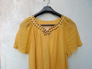 New With Tag Cute Mustard Korean Pullover
