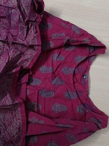 Cotton Foil Print Kurta