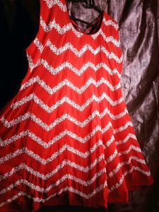 NEW RED SHARARA KURTI SET